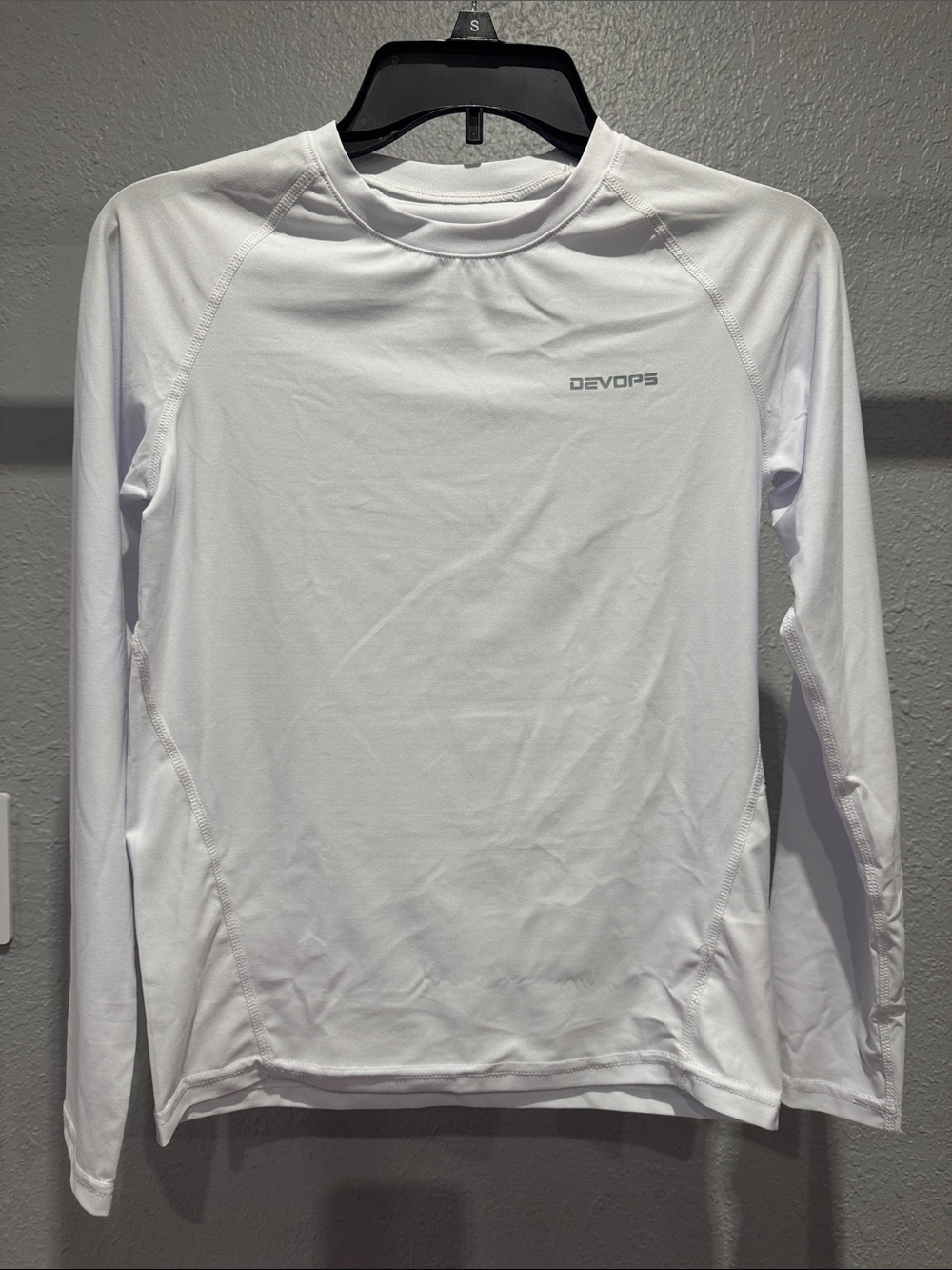Kids' Long-Sleeve Performance Tee - White
